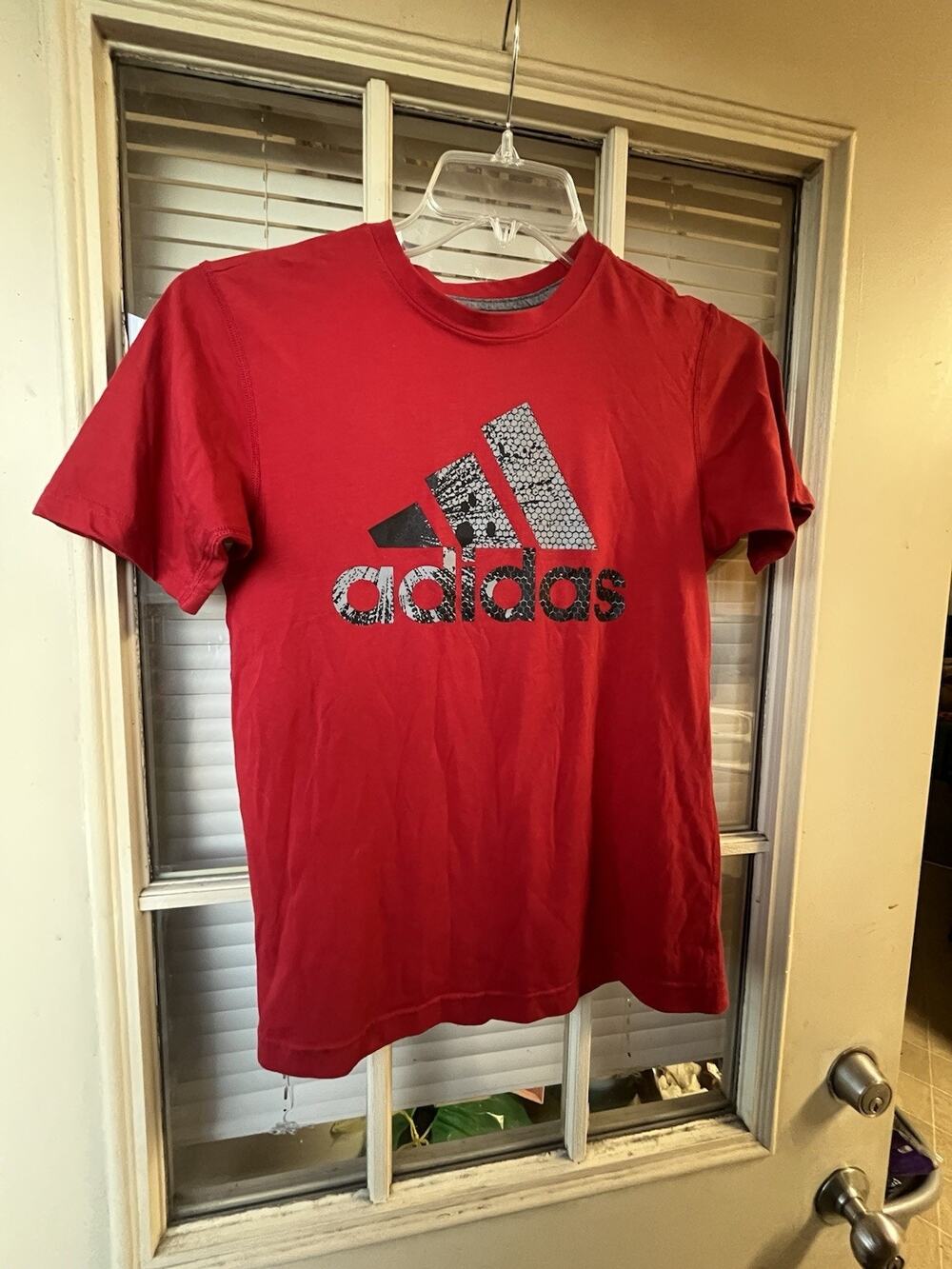 Adidas Shirt Youth Large Ultimate Tee Climalite Logo Breathable
